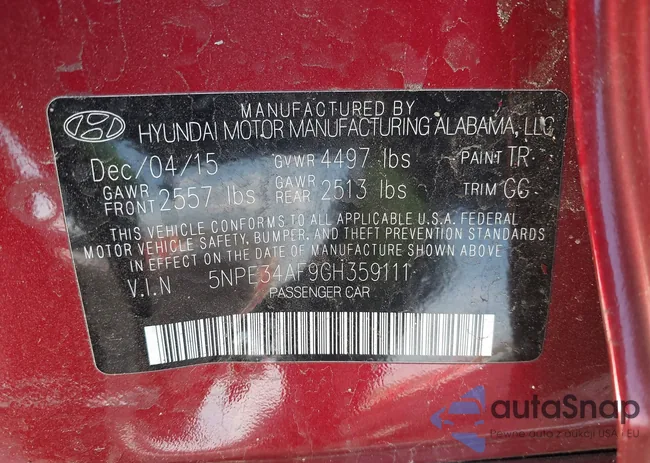 5NPE34AF9GH359111: 44191340