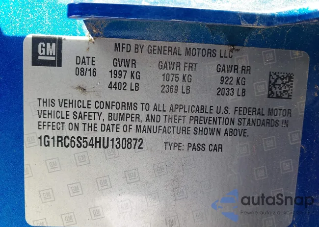 1G1RC6S54HU130872: 44191341