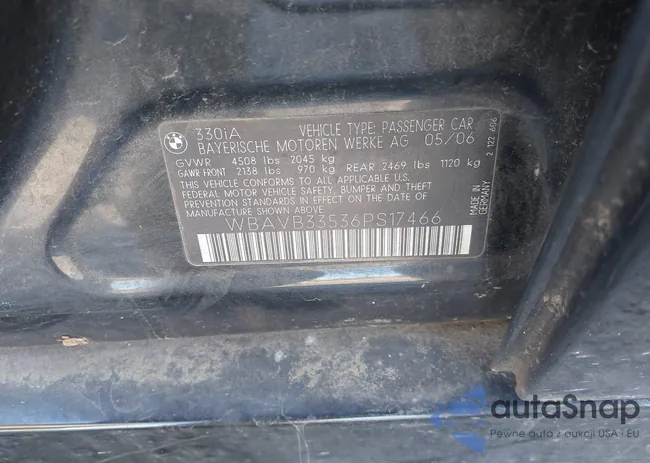 WBAVB33536PS17466: 44191379