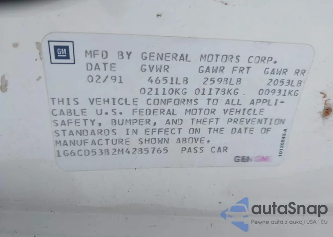 1G6CD53B2M4285765: 44192430