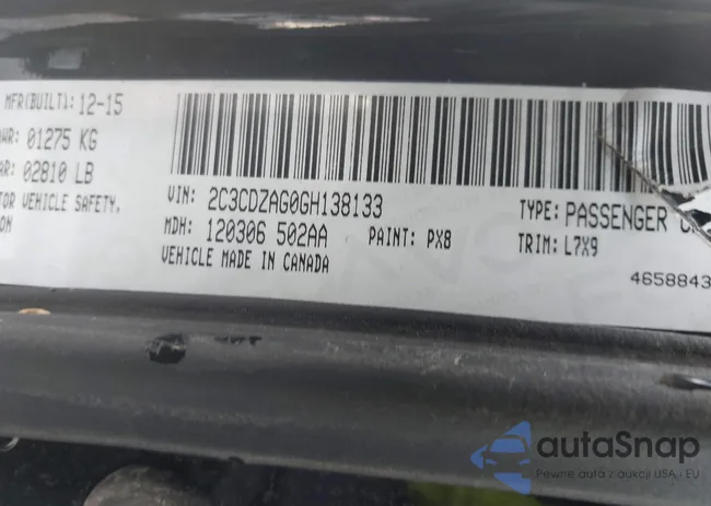 2C3CDZAG0GH138133: 44192477