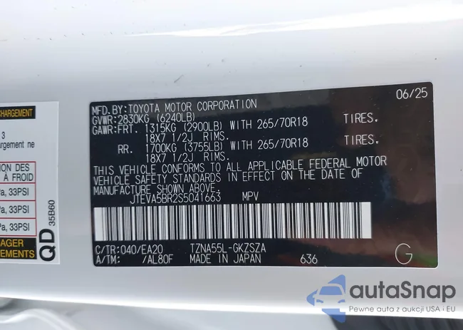 JTEVA5BR2S5041663: 44192481