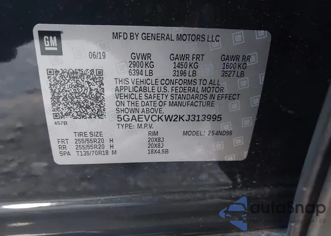 5GAEVCKW2KJ313995: 44192509