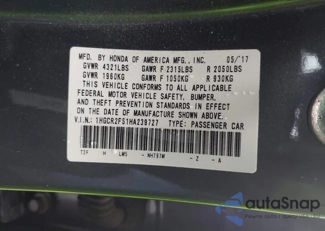 1HGCR2F51HA239727: 44192518