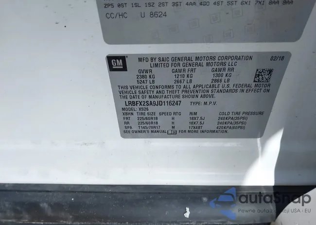 LRBFX2SA9JD116247: 44192670