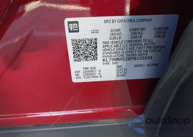 KL79MMS28PB105544: 44192675