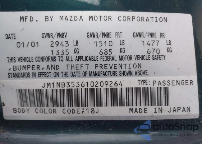 JM1NB353610209264: 44192893