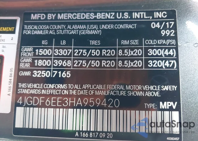 4JGDF6EE3HA959420: 44192985