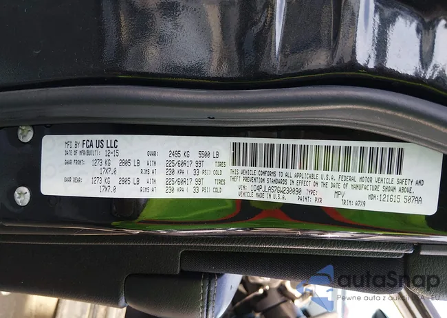 1C4PJLAS7GW230090: 44192995