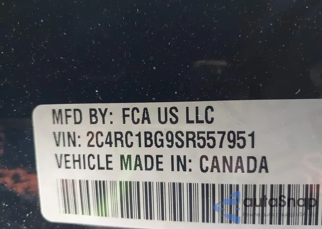 2C4RC1BG9SR557951: 44192009