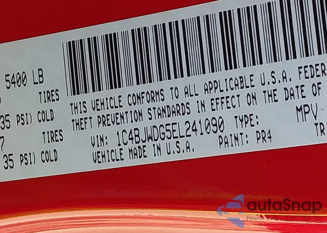 1C4BJWDG5EL241090: 44192072