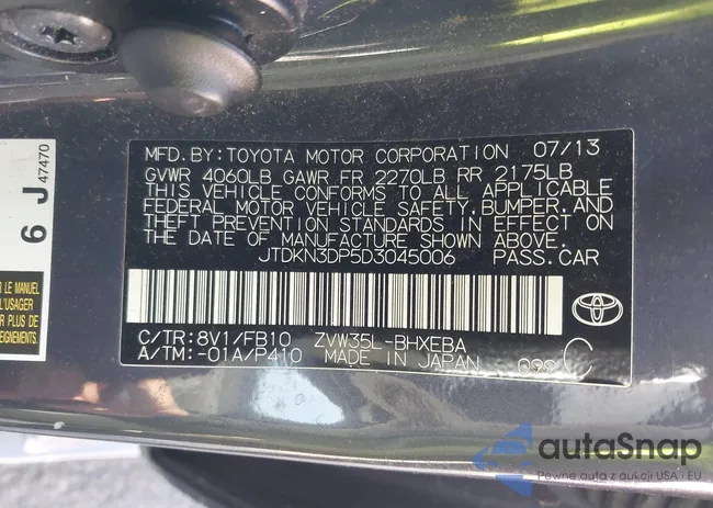 JTDKN3DP5D3045006: 44192091