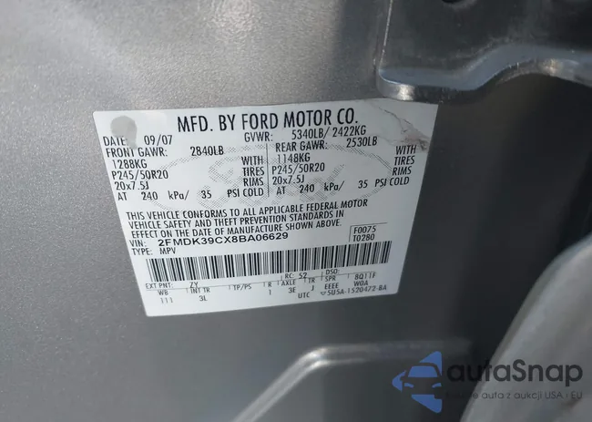 2FMDK39CX8BA06629: 44192096