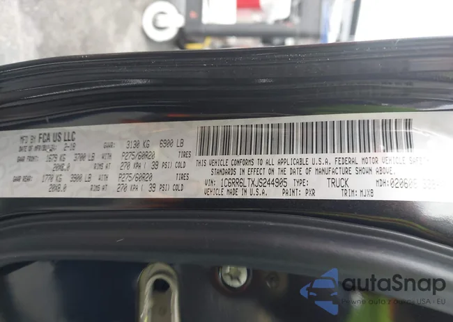 1C6RR6LTXJS244905: 44192117