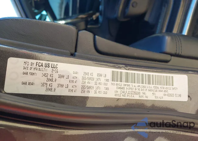 1C4RJFJG1GC356209: 44192121