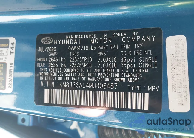 KM8J33AL4MU306487: 44192164