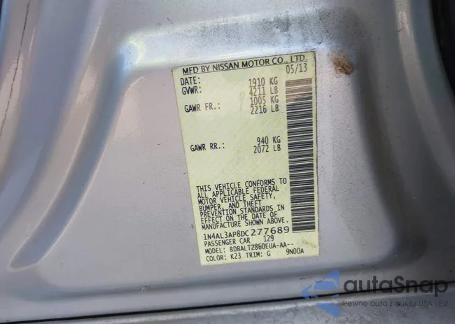 1N4AL3AP8DC277689: 44192201