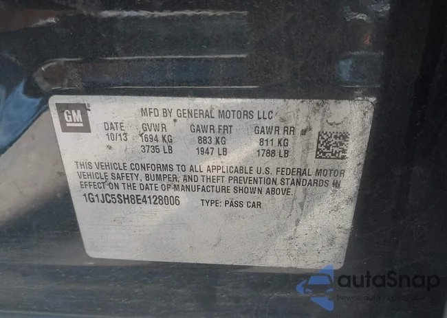 1G1JC5SH8E4128006: 44192317