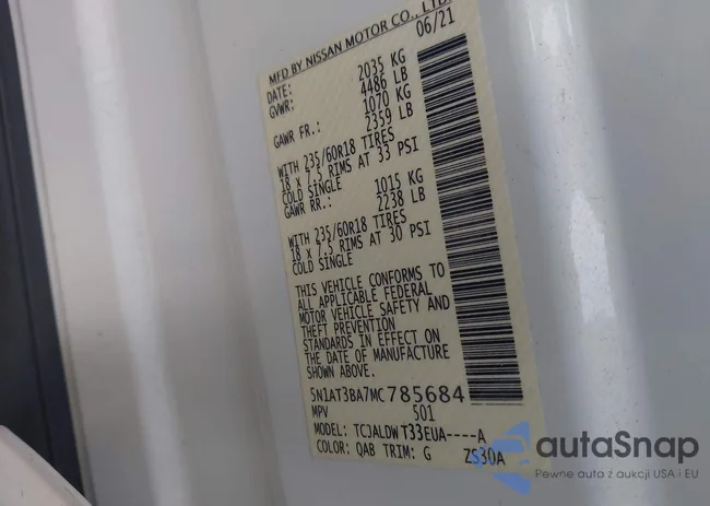 5N1AT3BA7MC785684: 44192348