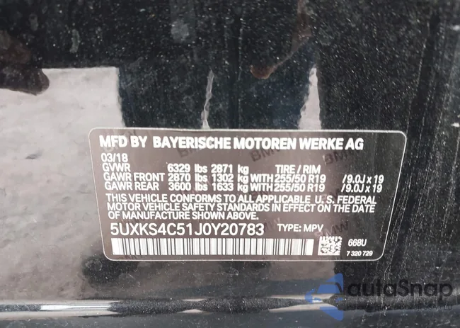 5UXKS4C51J0Y20783: 44192355