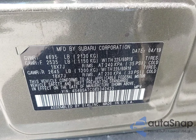 4S4BSATC0K3340423: 44193461