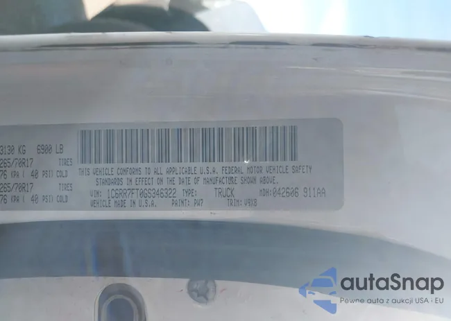 1C6RR7FT0GS346322: 44193493