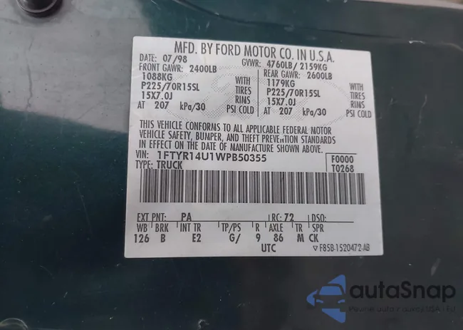 1FTYR14U1WPB50355: 44193532