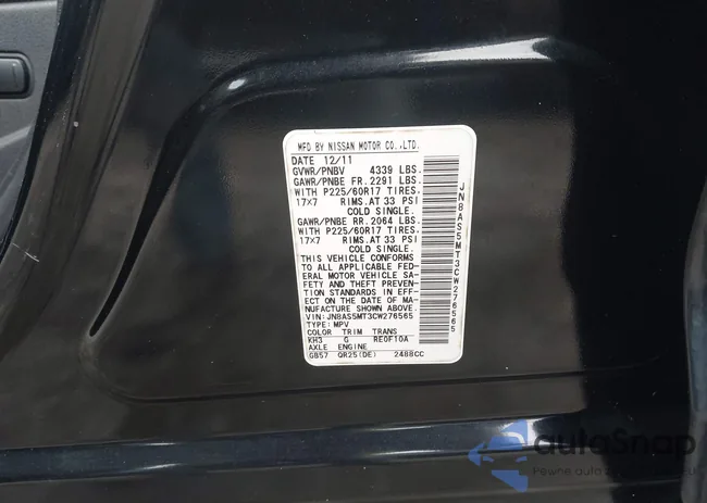 JN8AS5MT3CW276565: 44193547