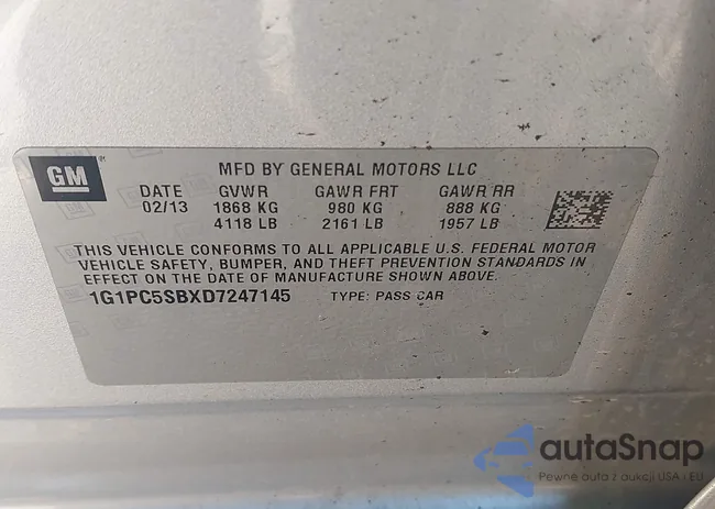 1G1PC5SBXD7247145: 44193573