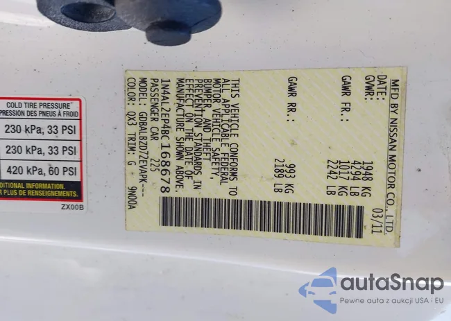 1N4AL2EP4BC168678: 44193600