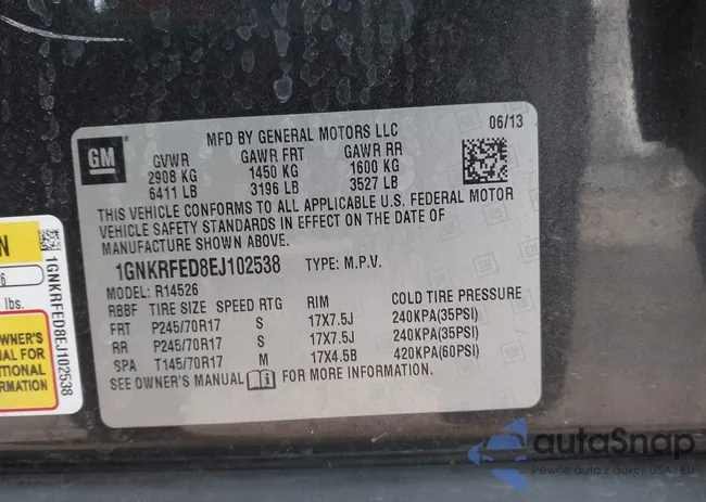 1GNKRFED8EJ102538: 44193603