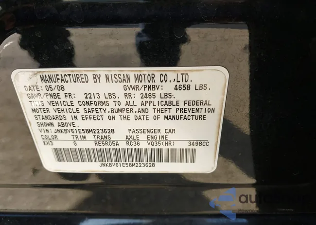 JNKBV61E58M223628: 44193605