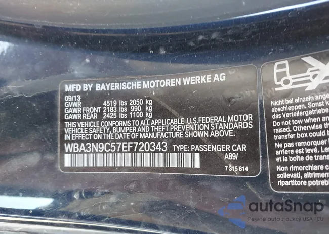 WBA3N9C57EF720343: 44193611