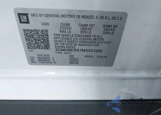 3GNKBERS7MS513482: 44193614