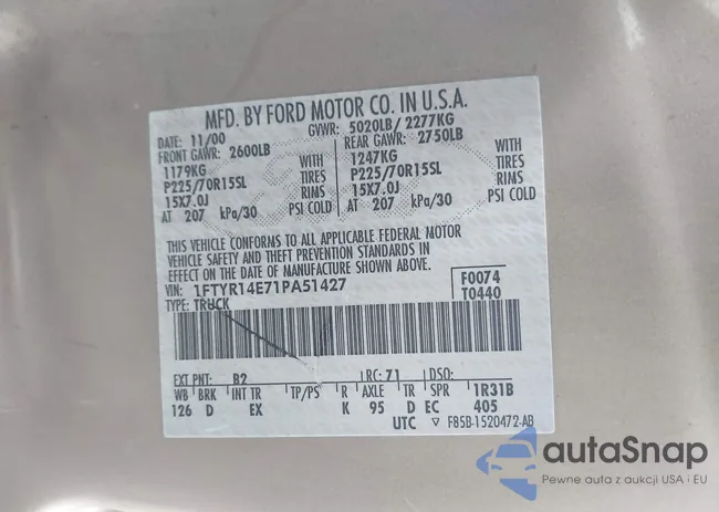 1FTYR14E71PA51427: 44193649