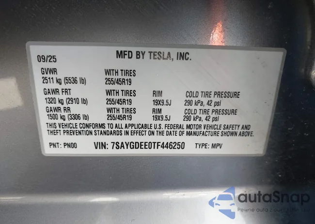 7SAYGDEE0TF446250: 44193678