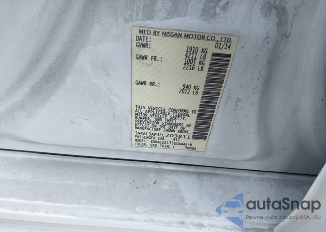 1N4AL3AP3EC203811: 44193702