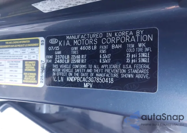 KNDPBCAC3G7850418: 44193745