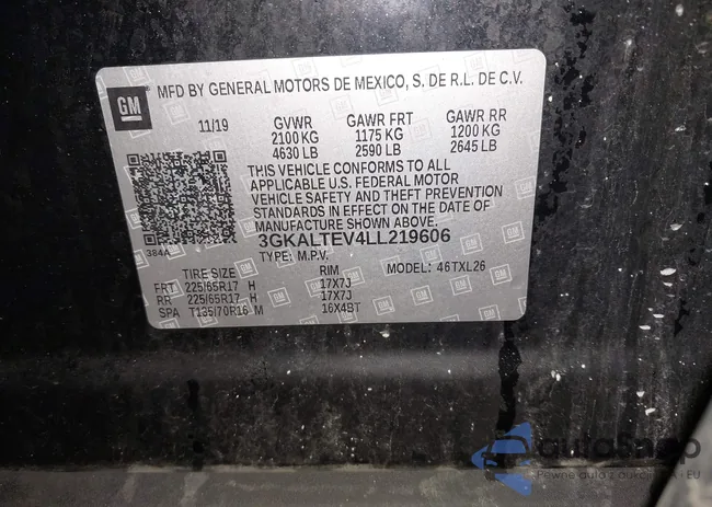 3GKALTEV4LL219606: 44193879