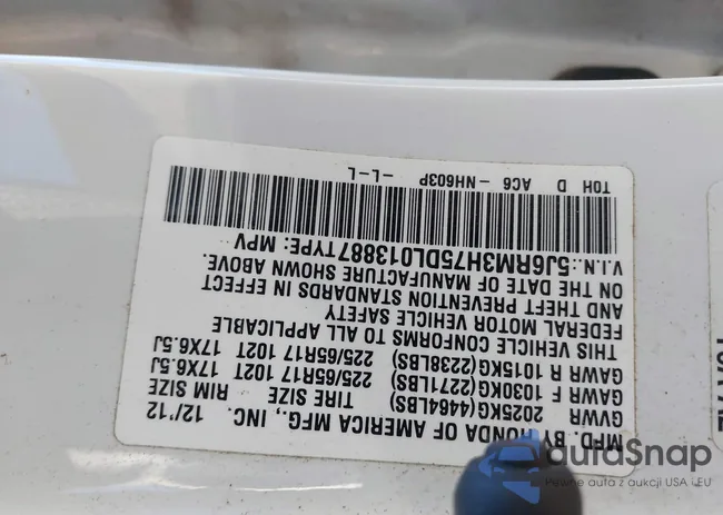 5J6RM3H75DL013887: 44193924