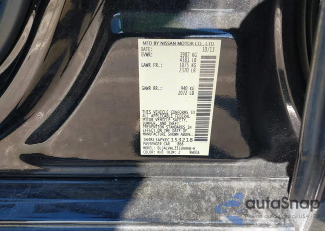 1N4BL3APXEC153218: 44193928