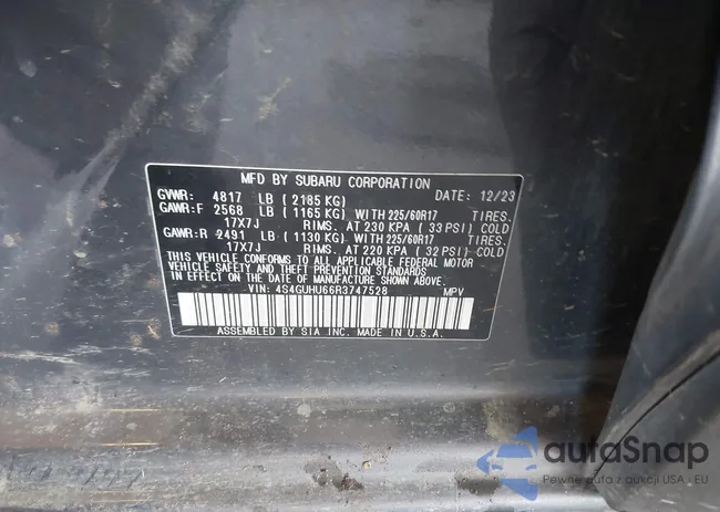 4S4GUHU66R3747528: 44193948