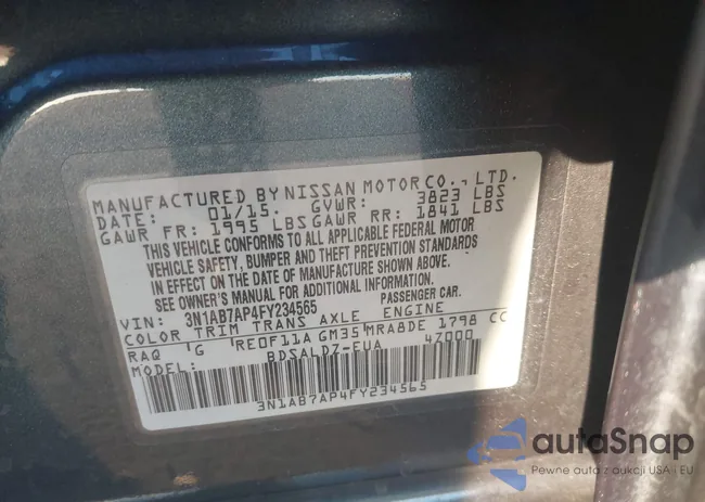 3N1AB7AP4FY234565: 44193974