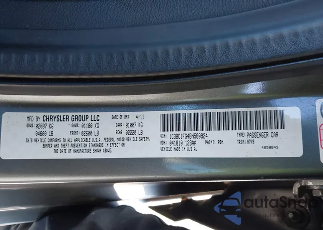 1C3BC1FG4BN580924: 44193985