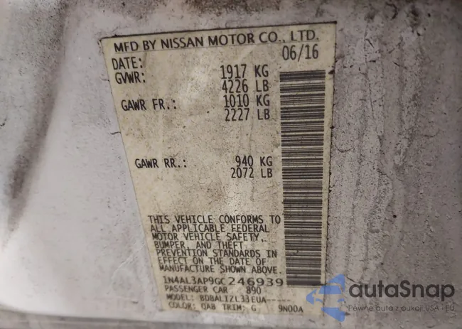 1N4AL3AP9GC246939: 44193166