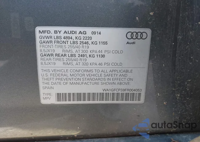 WA1GFCFS9FR004053: 44193206