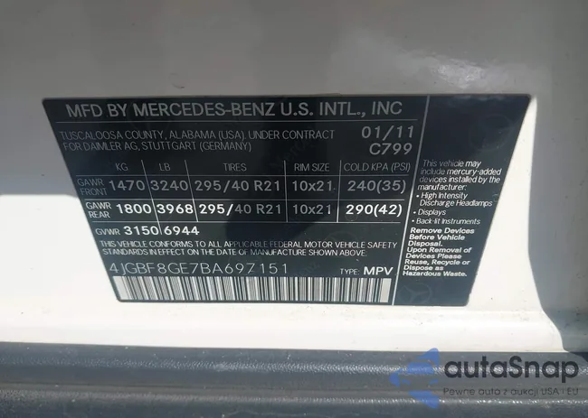 4JGBF8GE7BA697151: 44193272