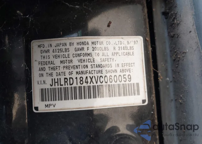 JHLRD184XVC060059: 44193297