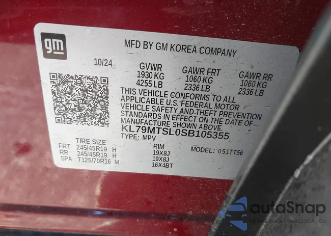 KL79MTSL0SB105355: 44193361