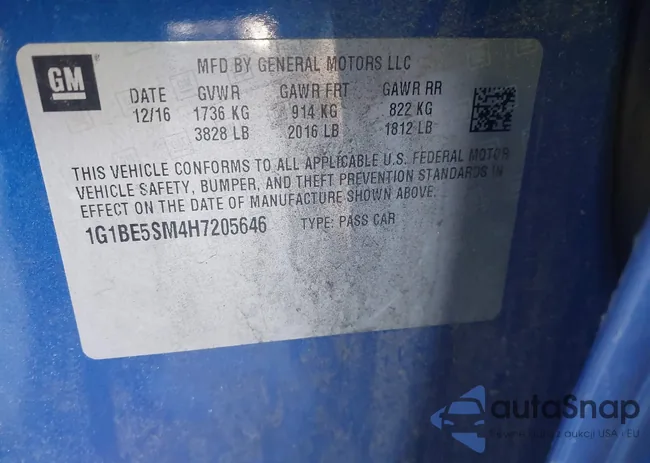 1G1BE5SM4H7205646: 44194430